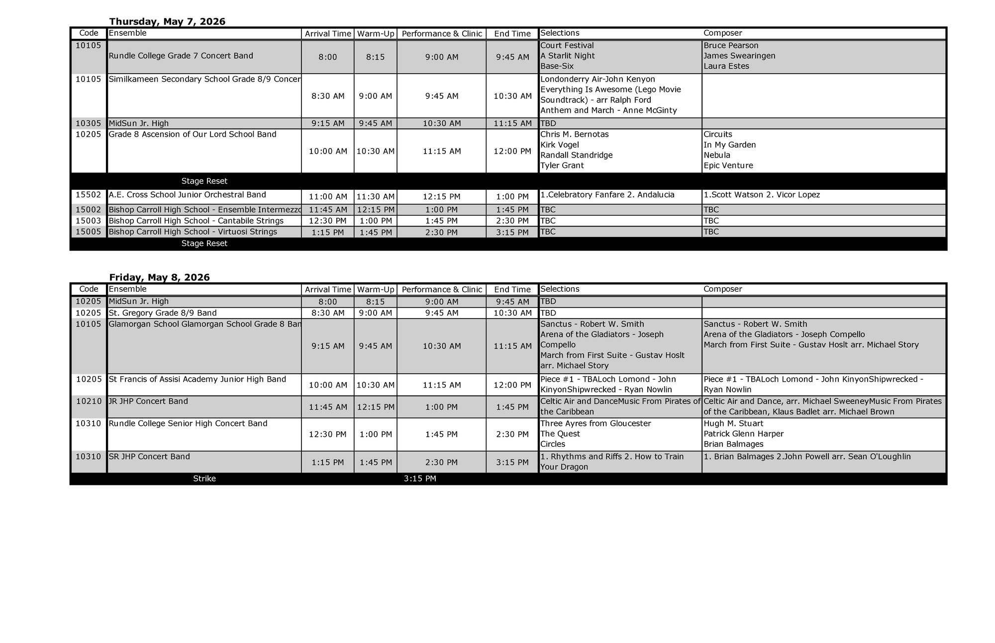 Band & Orchestra Schedule CPAF 2026.V1_Page_2 Band & Orchestra Schedule CPAF 2026.V1_Page_2